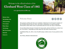 Tablet Screenshot of glenbardwest1965.com